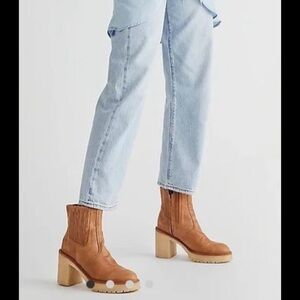 Free People James Chelsea Boots Tan 38